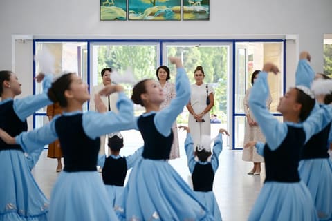 First Lady Mehriban Aliyeva Visits Altyn-Balalyk Rehabilitation Center in Kyrgyzstan