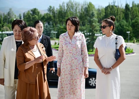 First Lady Mehriban Aliyeva Visits Altyn-Balalyk Rehabilitation Center in Kyrgyzstan