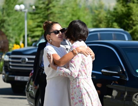 First Lady Mehriban Aliyeva Visits Altyn-Balalyk Rehabilitation Center in Kyrgyzstan