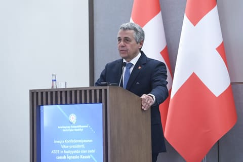 Azərbaycan və İsveçrənin XİN rəhbərləri görüşüb