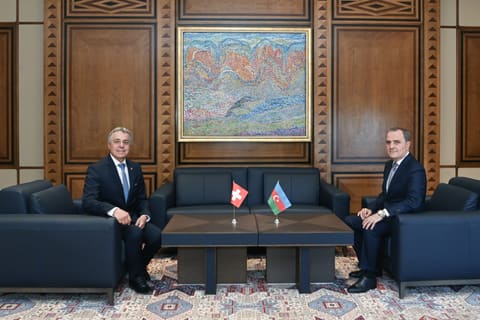 Azərbaycan və İsveçrənin XİN rəhbərləri görüşüb