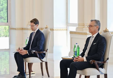 Prezident Almaniyanın yeni səfirinin etimadnaməsini qəbul edib
