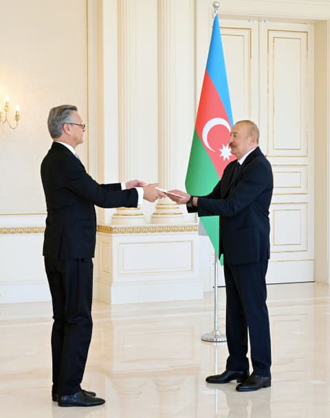 Prezident Almaniyanın yeni səfirinin etimadnaməsini qəbul edib