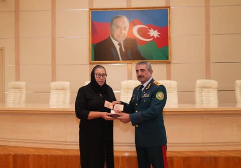 Azərbaycan Sərhəd Mühafizəsinin 107-ci ildönümü ərəfəsində şəhid ailələrinə ordenlər təqdim olunub