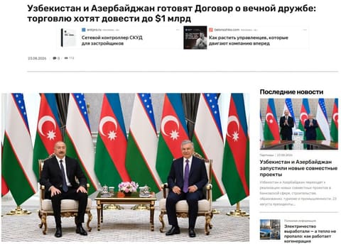 Azerbaijani President's State Visit Extensively Covered in Uzbek Media