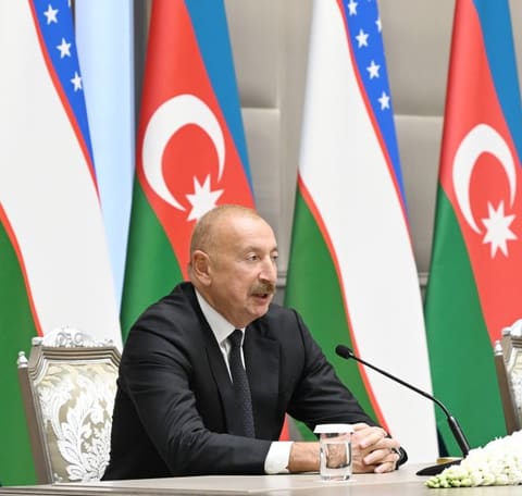 Presidents of Azerbaijan and Uzbekistan make press statements - UPDATED