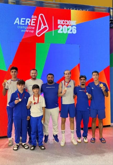 Azərbaycanın batut gimnastları beynəlxalq turnirdə 6 medal qazanıblar