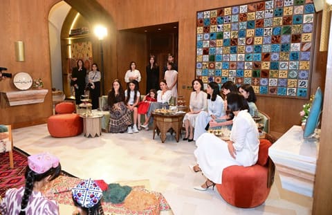 First Ladies of Azerbaijan and Uzbekistan Visit "Okhunguzar" Art Space in Tashkent