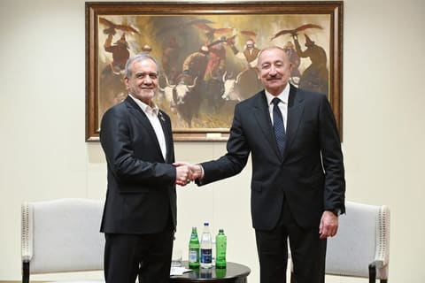 Bişkekdə Azərbaycan və İran prezidentlərinin görüşü olub - YENİLƏNİB 2