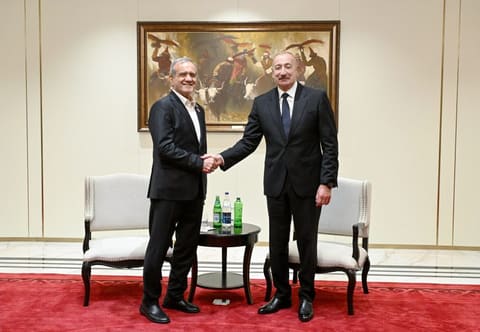 Bişkekdə Azərbaycan və İran prezidentlərinin görüşü olub - YENİLƏNİB 2