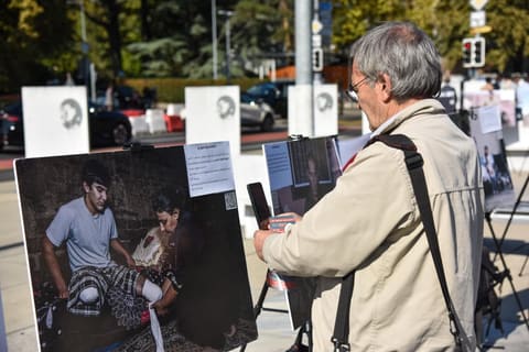 Cenevrədə Ermənistanın Azərbaycana qarşı mina müharibəsinə dair ekspozisiya açılıb