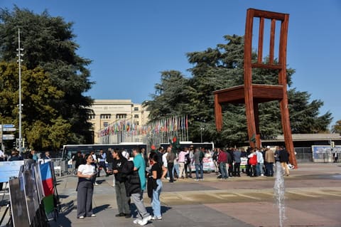 Cenevrədə Ermənistanın Azərbaycana qarşı mina müharibəsinə dair ekspozisiya açılıb
