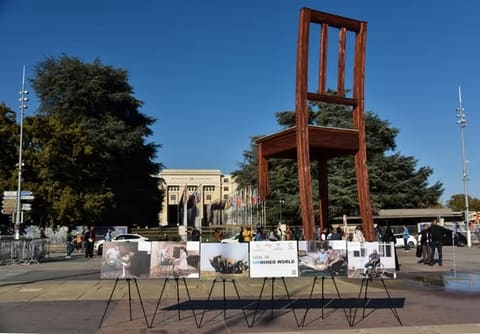 Cenevrədə Ermənistanın Azərbaycana qarşı mina müharibəsinə dair ekspozisiya açılıb
