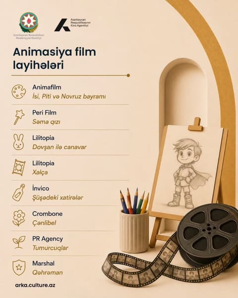 “Dövlət dəstəyi ilə istehsal ediləcək film layihələri” müsabiqəsinin seçim komissiyasının qərarı açıqlanıb