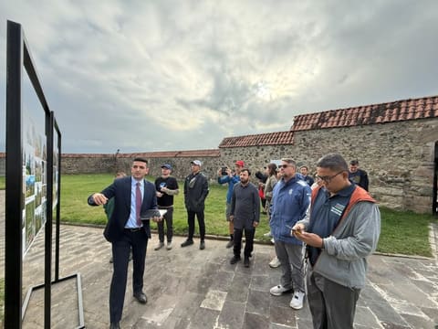 Dünya səyyahları Gəncəsər Monastır Kompleksini ziyarət ediblər