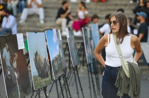 Ermənistanın Azərbaycana qarşı mina müharibəsi bu dəfə Romada fotofaktlarla nümayiş etdirilib