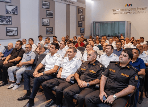 FHN Bakı Metropolitenində yanğın təhlükəsizliyinə dair tədbirlər keçirib 