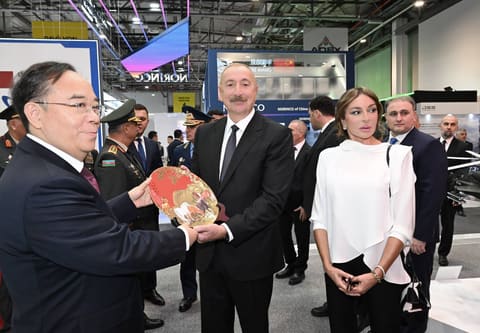 Ilham Aliyev visits ADEX 2026 and Securex Caspian exhibitions
