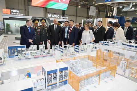 Ilham Aliyev visits ADEX 2026 and Securex Caspian exhibitions