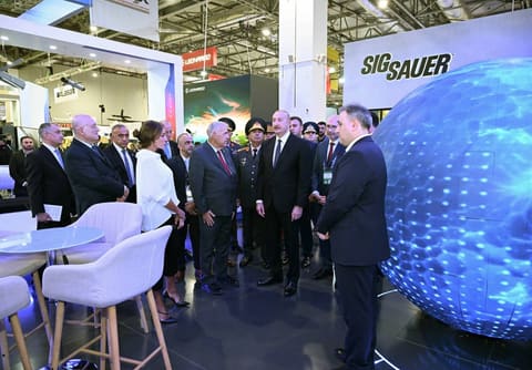 Ilham Aliyev visits ADEX 2026 and Securex Caspian exhibitions