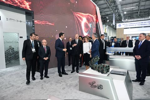 Ilham Aliyev visits ADEX 2026 and Securex Caspian exhibitions