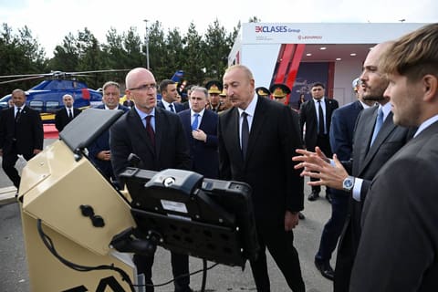 Ilham Aliyev visits ADEX 2026 and Securex Caspian exhibitions