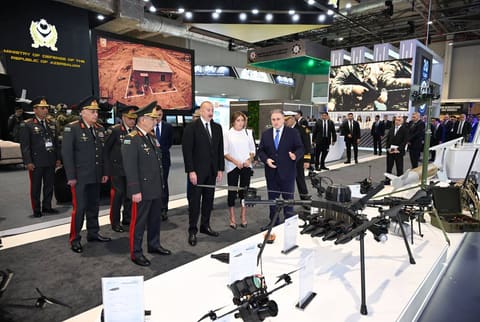 Ilham Aliyev visits ADEX 2026 and Securex Caspian exhibitions