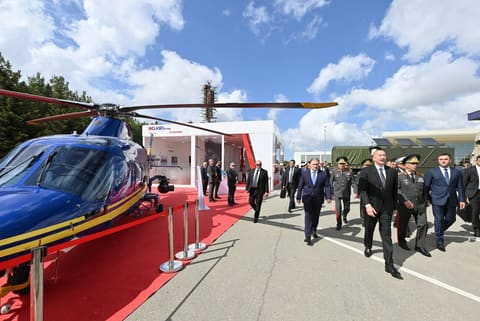 Ilham Aliyev visits ADEX 2026 and Securex Caspian exhibitions