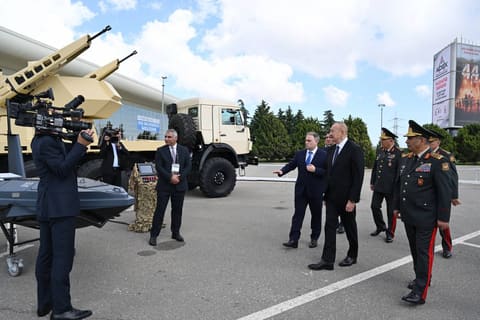Ilham Aliyev visits ADEX 2026 and Securex Caspian exhibitions