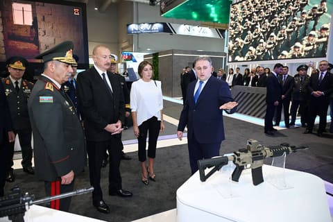 Ilham Aliyev visits ADEX 2026 and Securex Caspian exhibitions