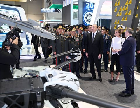 Ilham Aliyev visits ADEX 2026 and Securex Caspian exhibitions