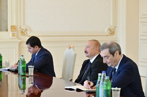 Ilham Aliyev receives OSCE Parliamentary Assembly president