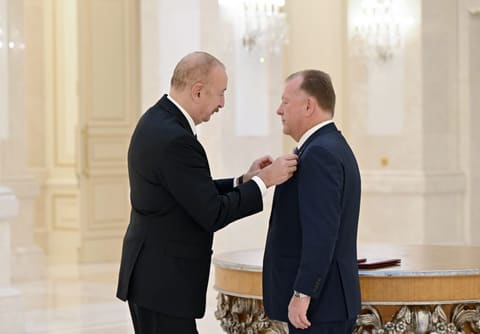 İlham Əliyev Beynəlxalq Cüdo Federasiyasının prezidentini qəbul edib