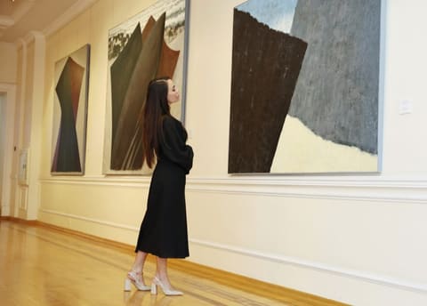 İlham Əliyev, birinci xanım Mehriban Əliyeva və ailə üzvləri “Mənim Abşeronum: Üstə gəl” adlı retrospektiv sərgi ilə tanış olublar
