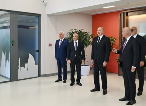 President Ilham Aliyev attends opening of medicine production facility in Pirallahi Industrial Park