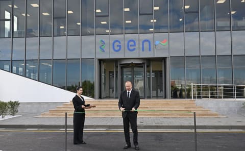 President Ilham Aliyev attends opening of medicine production facility in Pirallahi Industrial Park