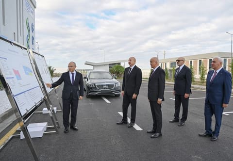 President Ilham Aliyev attends opening of medicine production facility in Pirallahi Industrial Park