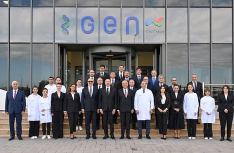 President Ilham Aliyev attends opening of medicine production facility in Pirallahi Industrial Park