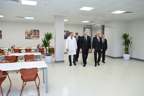 President Ilham Aliyev attends opening of medicine production facility in Pirallahi Industrial Park