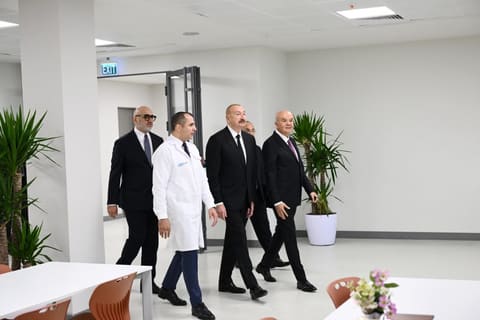 President Ilham Aliyev attends opening of medicine production facility in Pirallahi Industrial Park