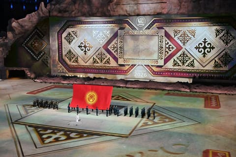 Ilham Aliyev and Mehriban Aliyeva attended the opening ceremony of the 6th World Nomad Games in Bishkek - UPDATED