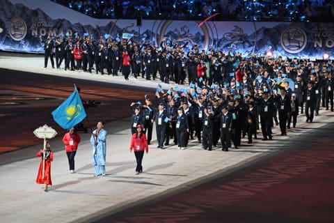 Ilham Aliyev and Mehriban Aliyeva attended the opening ceremony of the 6th World Nomad Games in Bishkek - UPDATED