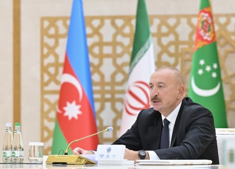İlham Əliyev Xəzər Ekoloji Sammitində çıxış edib - YENİLƏNİB