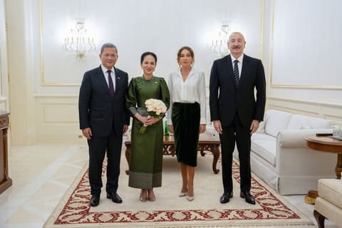 Official dinner hosted on behalf of President Ilham Aliyev in honor of Cambodian Prime Minister