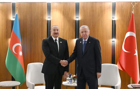 President Ilham Aliyev met with Turkish President Recep Tayyip Erdogan in Bishkek - UPDATED