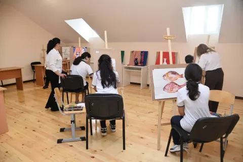 İncəsənət Gimnaziyasının binası əsaslı təmirdən sonra istifadəyə verilib