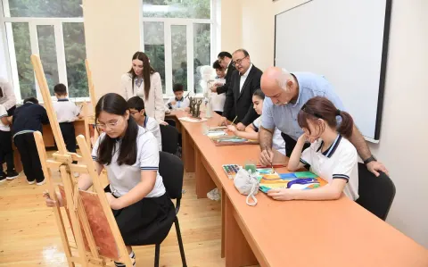 İncəsənət Gimnaziyasının binası əsaslı təmirdən sonra istifadəyə verilib
