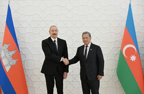 Kamboca Baş nazirinin rəsmi qarşılanma mərasimi olub