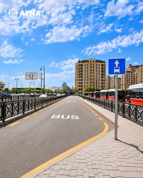 “Koroğlu” metrostansiyasının qarşısında ekspres avtobuslar üçün əlverişli şərait yaradılıb