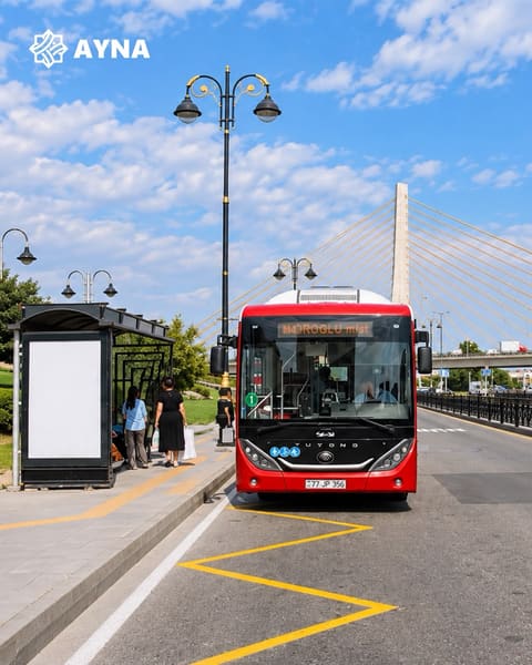 “Koroğlu” metrostansiyasının qarşısında ekspres avtobuslar üçün əlverişli şərait yaradılıb